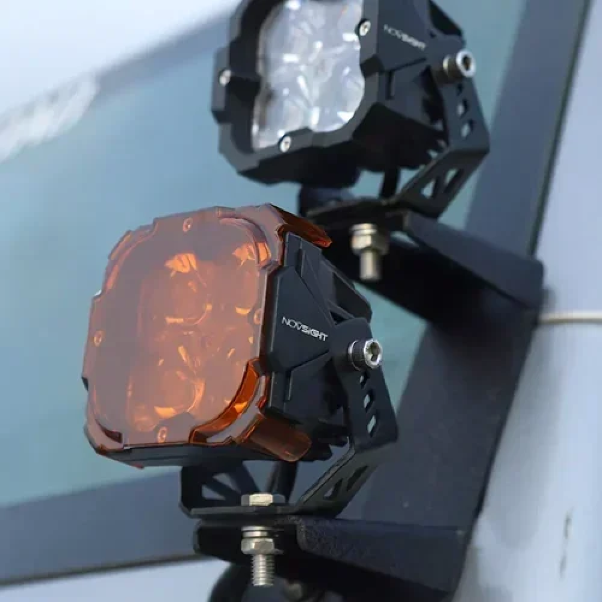 Off-Road προβολάκια Osram SAE FOG LED 3″ αλουμινίου λευκό 20W 6500K IP68 9-36V 2τμχ Novsight A500-WL1-3FG μαύρο - Image 2