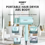 Οικιακό Πιστολάκι Μαλλιών KEMEI KM-6875 Μπλε