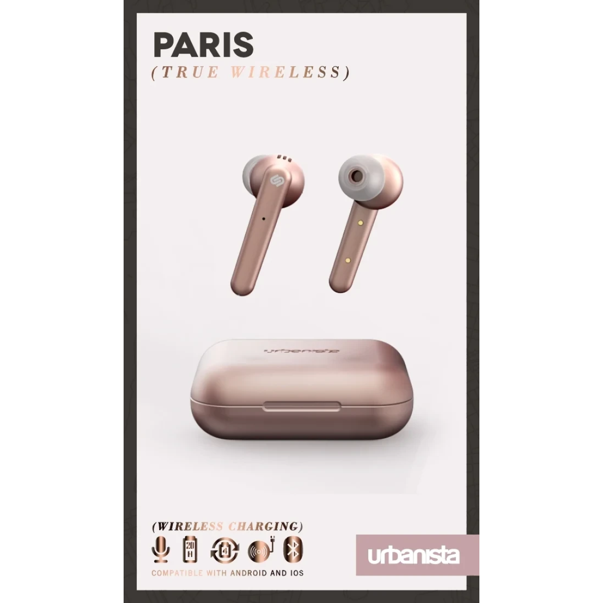 URBANISTA Ακουστικά Ψείρες PARIS True Wireless Rose Gold 1035613 - Image 4