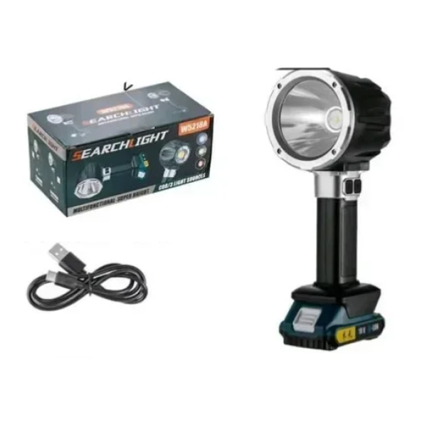 Πολυλειτουργικός φακός LED Multifunctional Searchlight W5218A - μαύρο