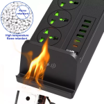 Πολύπριζο 4 θέσεις Σούκο, 4 θύρες Usb & 2 θύρες Type-c με Ασύρματη Φόρτιση Τηλεφώνου Andowl Q-PX120