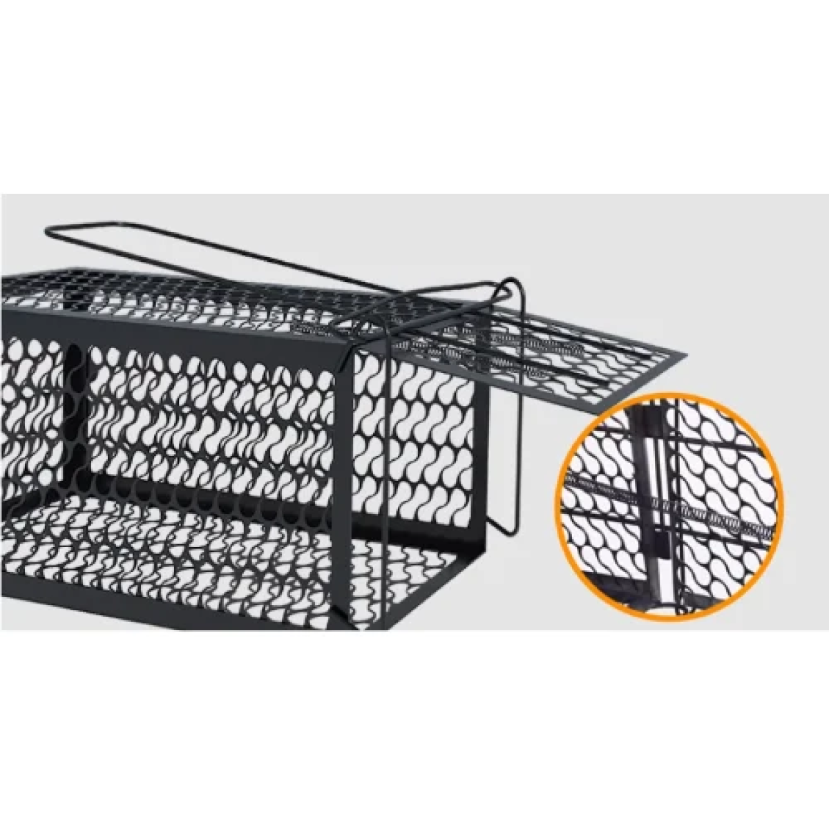 Ποντικοπαγίδα - Κλουβί Μεταλλικό Μαύρο 29x15x15cm 15370-13