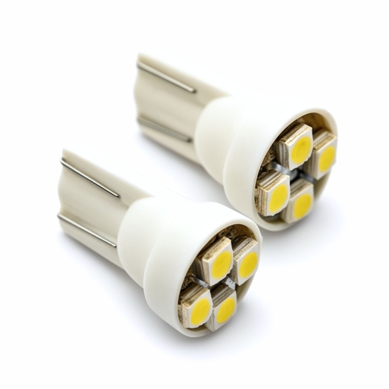 Ψείρες LED T10 4 SMD 2τμχ - λευκό