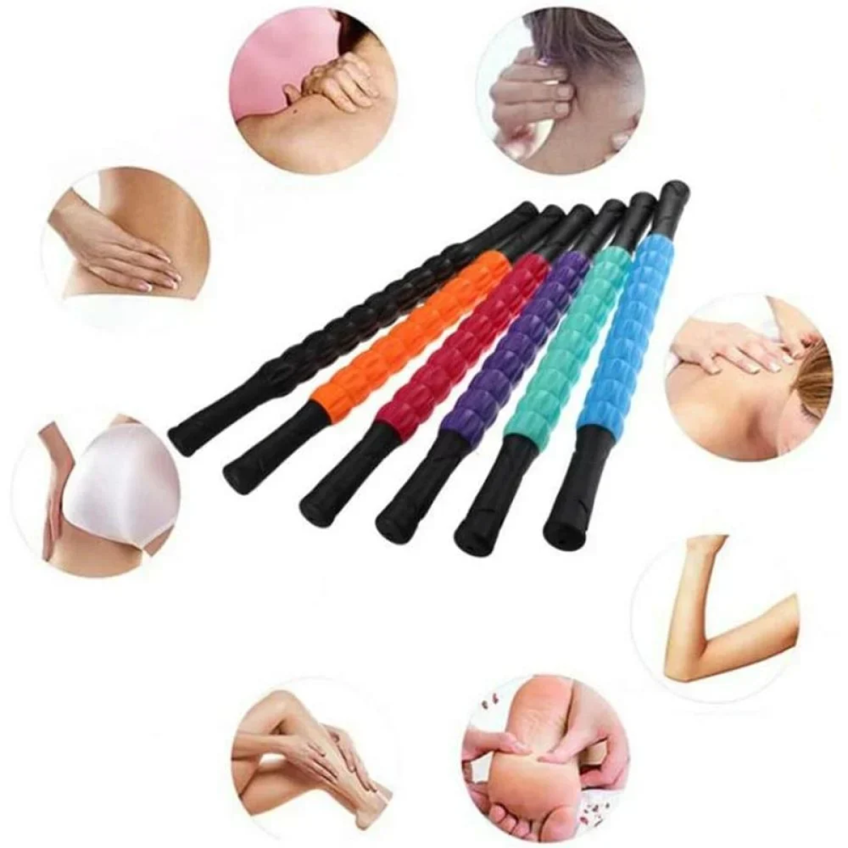 Ράβδος Μασάζ Roller Massage Stick 45cm Ροζ
