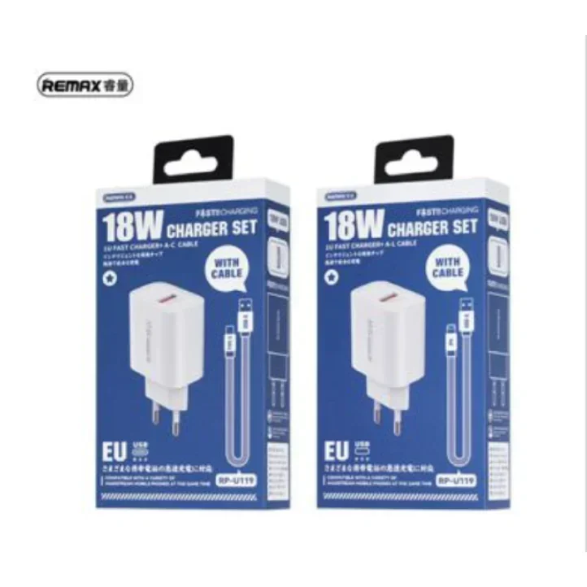 Remax Φορτιστής Με Καλώδιο Type-C Με Θύρα USB-C PD 18W RPPU-119 Λευκός