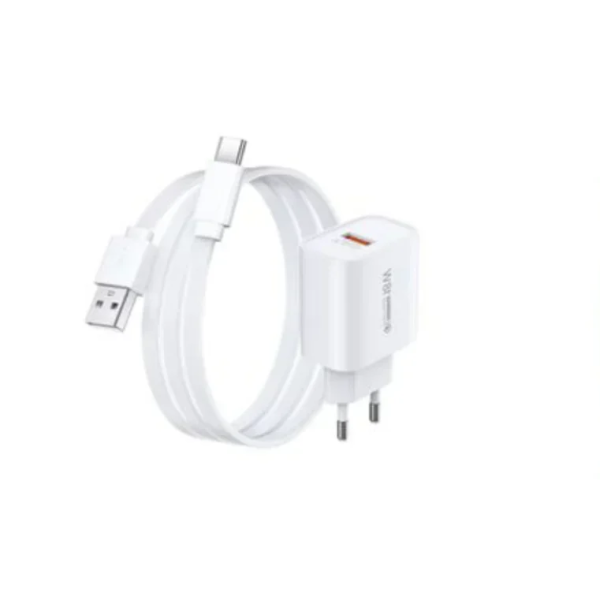 Remax Φορτιστής Με Καλώδιο Type-C Με Θύρα USB-C PD 18W RPPU-119 Λευκός