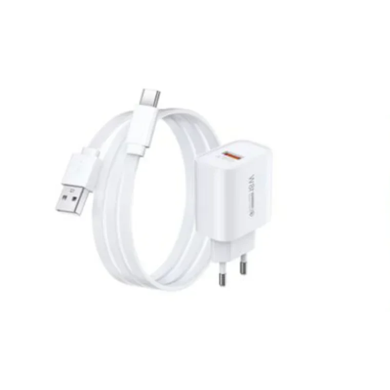 Remax Φορτιστής Με Καλώδιο Type-C Με Θύρα USB-C PD 18W RPPU-119 Λευκός