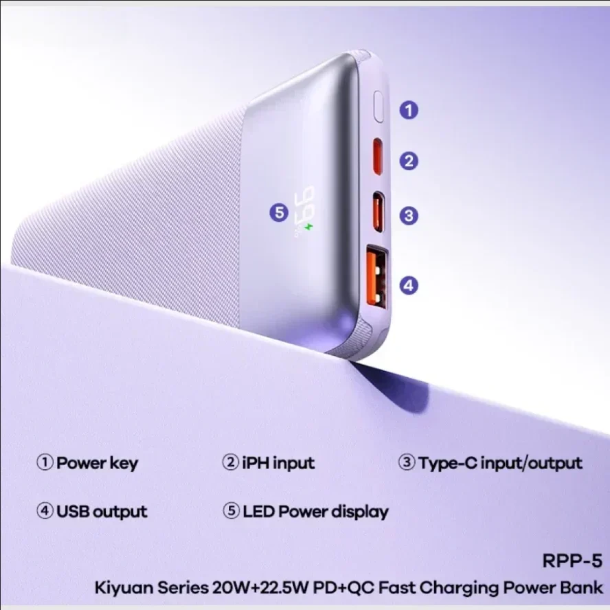 Remax Power Bank RPP-5 Μπλε