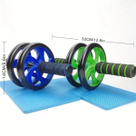 Ρόδα Κοιλιακών Κόκκινη με Αντιολισθητικές Λαβές και Στρώμα για τα Γόνατα