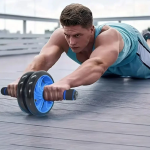 Ρόδα Κοιλιακών Πράσινη με Αντιολισθητικές Λαβές και Στρώμα για τα Γόνατα