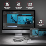 Axagon Αντάπτορας Type C Αρσενικό σε HDMI Θηλυκό 4K@60HZ 25cm Μαύρος RVC-HI2M - Image 4