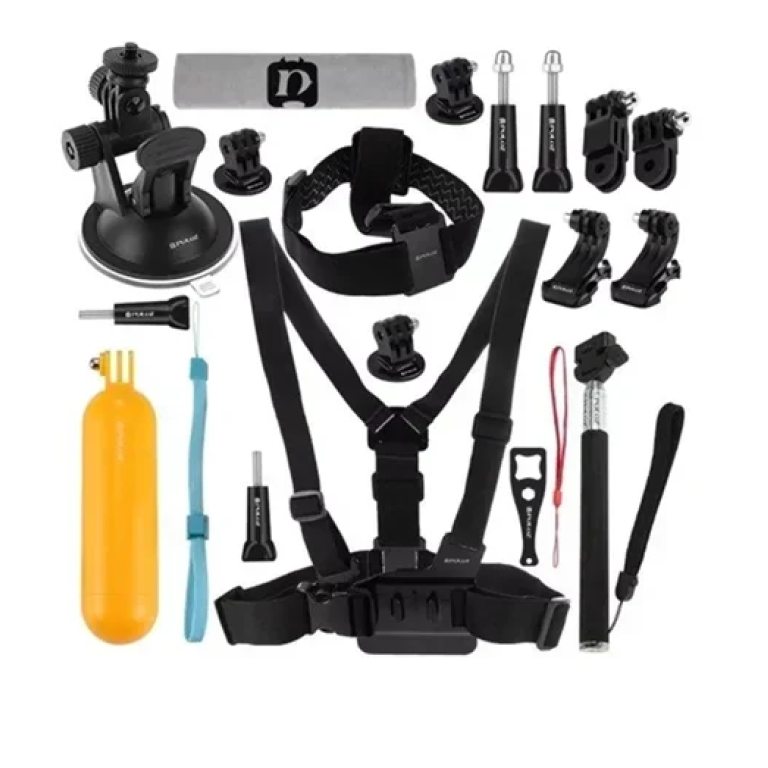 Σετ βαλιτσάκι αξεσουάρ 20 σε 1 για Action Cameras Puluz PKT18