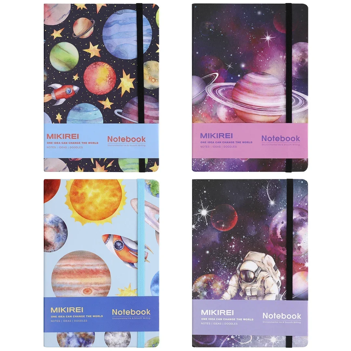 Σημειωματάριο Ριγέ με Σκληρό Εξώφυλλο A5 80φ. MU138-5 Planents