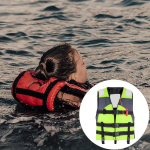 Σωσίβιο - Γιλέκο με 3 Ιμάντες και Σφυρίχτρα 742-11 Πορτοκαλί