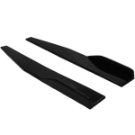 Spoiler αυτοκινήτου πλαϊνά 75cm γυαλιστερά μαύρα 2τμχ