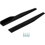 Spoiler αυτοκινήτου πλαϊνά 75cm γυαλιστερά μαύρα 2τμχ