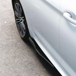 Spoiler αυτοκινήτου πλαϊνά 75cm γυαλιστερά μαύρα 2τμχ