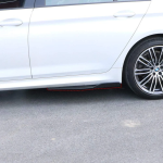 Spoiler αυτοκινήτου πλαϊνά 75cm γυαλιστερά μαύρα 2τμχ