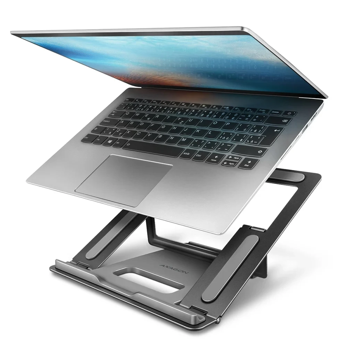 Axagon Βάση Στήριξης για Laptop 10"-16" Ρυθμιζόμενη 4 Θέσεις Μεταλλική Ασημί STND-L - Image 3