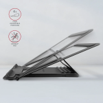 Axagon Βάση Στήριξης για Laptop 10"-16" Ρυθμιζόμενη 4 Θέσεις Μεταλλική Ασημί STND-L - Image 2