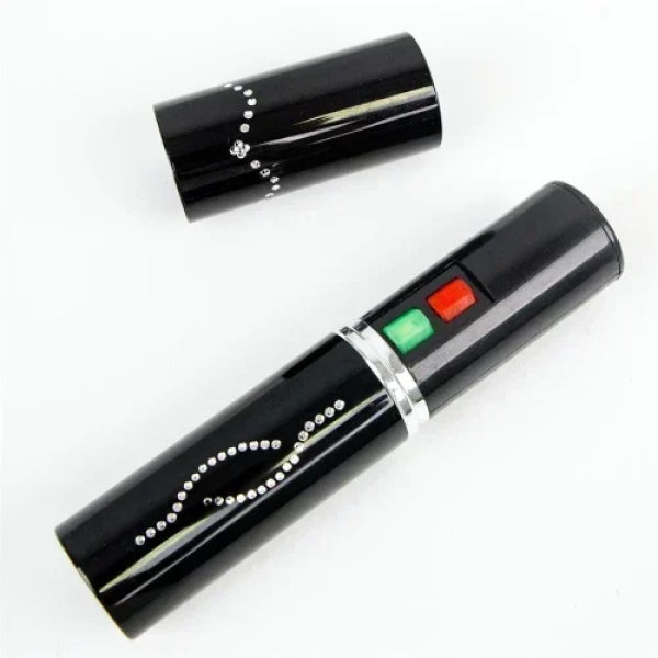 Stun Gun με Φακό σε σχήμα Κραγιόν TW-328 Μαύρο