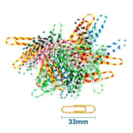 Συνδετήρες Σετ 40τεμ. 33mm Πολύχρωμοι Motarro MA002-8