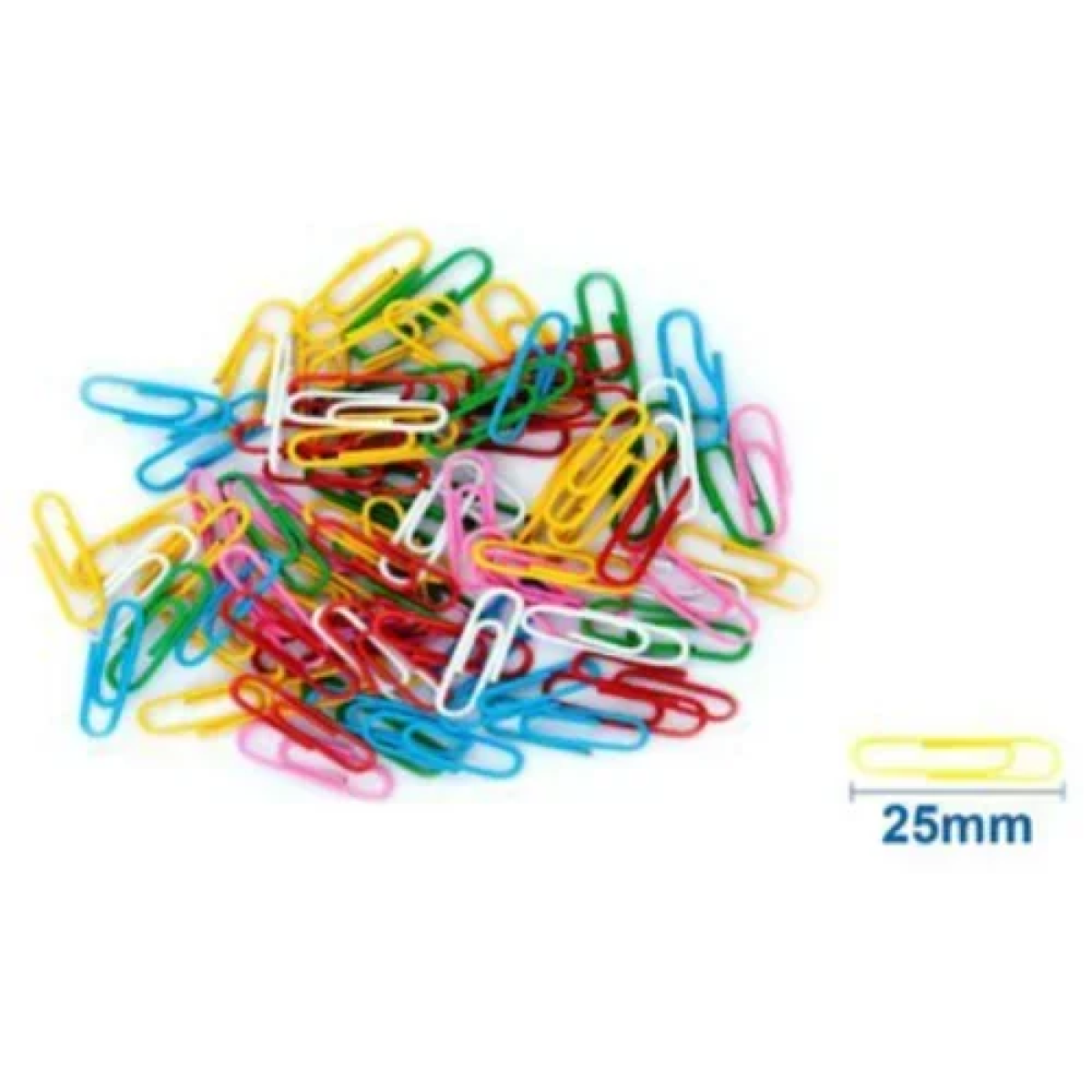 Συνδετήρες Σετ 80τεμ. 25mm Πολύχρωμοι Motarro MA002-4
