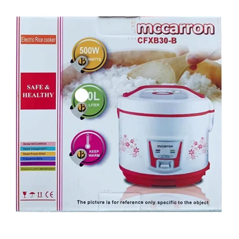 Συσκευή μαγειρέματος ρυζιού 3L 500W CFXB30-B Mccarron - λευκή