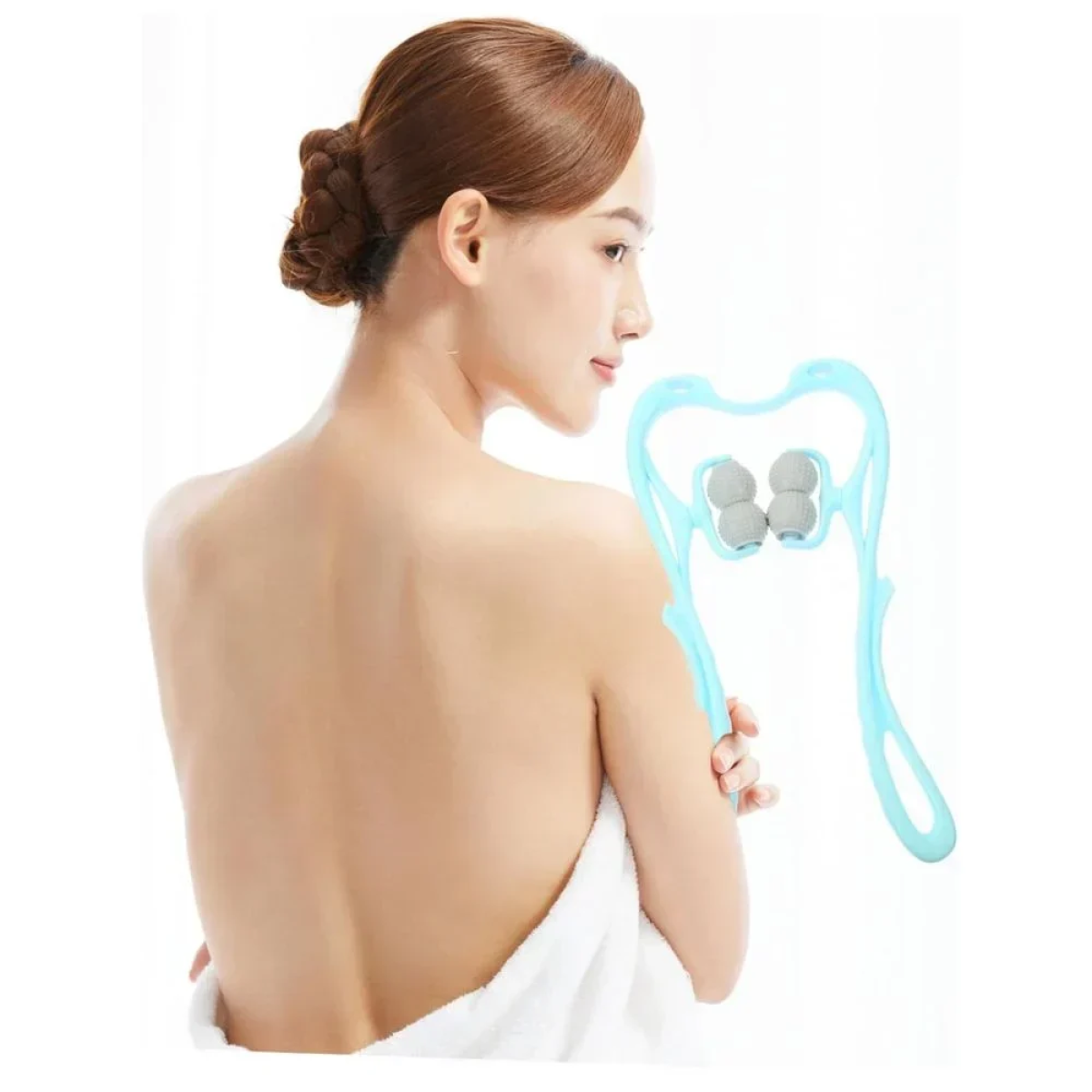Συσκευή Μασάζ Αυχένα και Λαιμού Roller Massage Stick Γαλάζιο