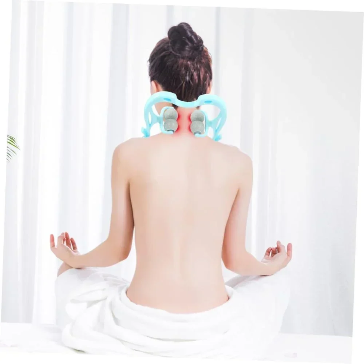 Συσκευή Μασάζ Αυχένα και Λαιμού Roller Massage Stick Γαλάζιο
