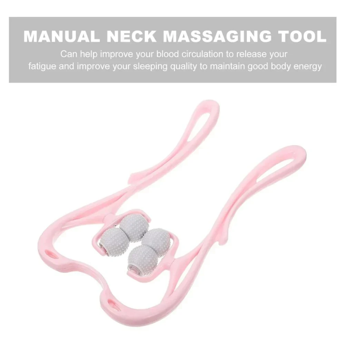 Συσκευή Μασάζ Αυχένα και Λαιμού Roller Massage Stick Ροζ