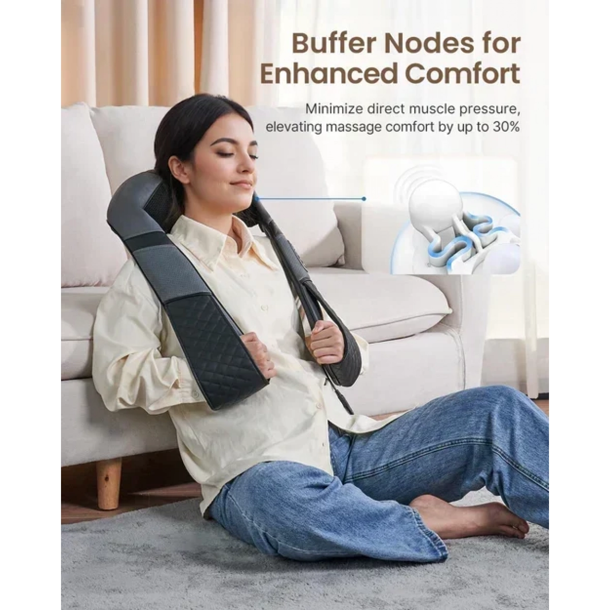 Συσκευή Mασάζ Shiatsu για Αυχένα, Πλάτη, Ώμους