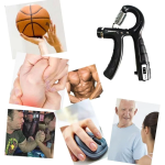 Ταναλάκι Χεριών με Αντίσταση έως 60kg & Μετρητή Γκρι