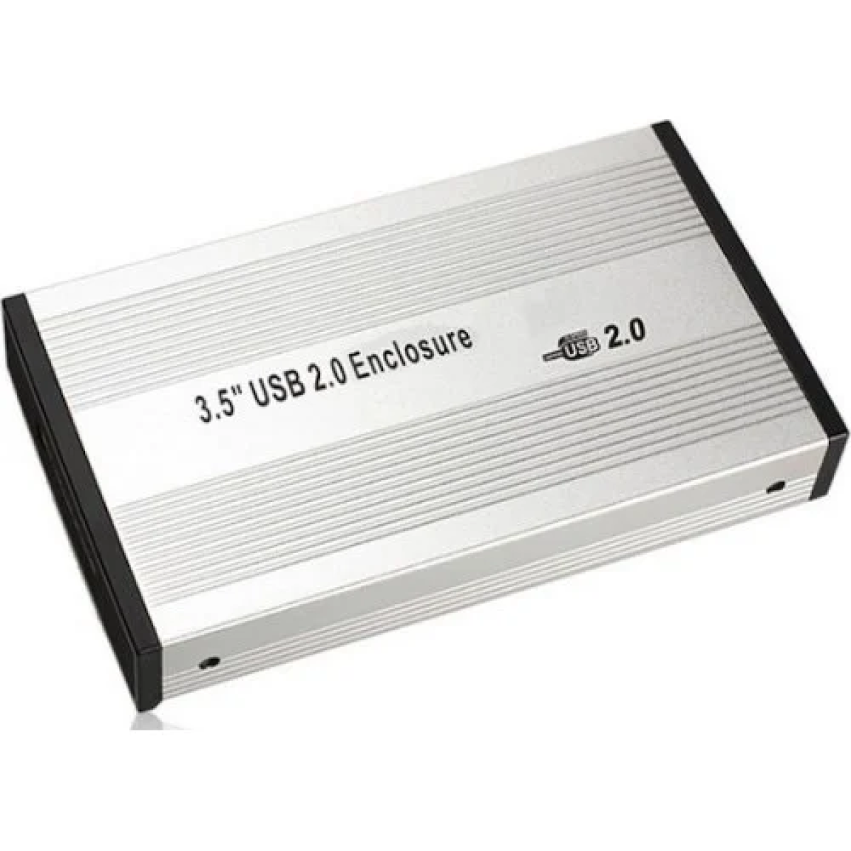 Θήκη για Σκληρό Δίσκο 3.5" HDD με σύνδεση USB 2.0/3.0 σε Ασημί χρώμα