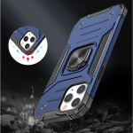 Θήκη Ring Armor iPhone 16 Pro Με Βάση Δαχτυλιδιού Μπλε