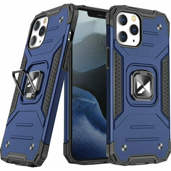 Θήκη Ring Armor iPhone 16 Pro Με Βάση Δαχτυλιδιού Μπλε