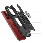Θήκη Ring Armor iPhone 16 Pro Με Βάση Δαχτυλιδιού Ροζ