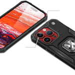 Θήκη Ring Armor iPhone 16 Pro Με Βάση Δαχτυλιδιού Ροζ
