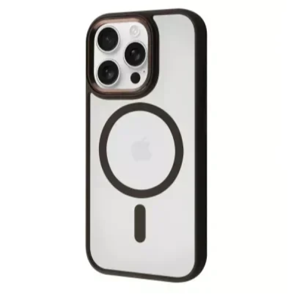 Θήκη Σιλικόνης iPhone 16 MagSafe Με Πλαίσιο και Γυαλί Προστασίας Κάμερας iP16- Μαύρο