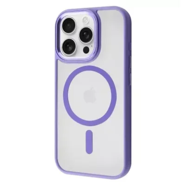 Θήκη Σιλικόνης iPhone 16 Plus MagSafe Με Πλαίσιο και Γυαλί Προστασίας Κάμερας IP16- Ανοιχτό Μωβ