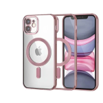 Θήκη Σιλικόνης iPhone 16 Plus MagSafe Με Πλαίσιο και Γυαλί Προστασίας Κάμερας IP16- Ροζ