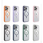 Θήκη Σιλικόνης iPhone 16 Pro Max MagSafe Με Πλαίσιο και Γυαλί Προστασίας Κάμερας IP16- Λευκό