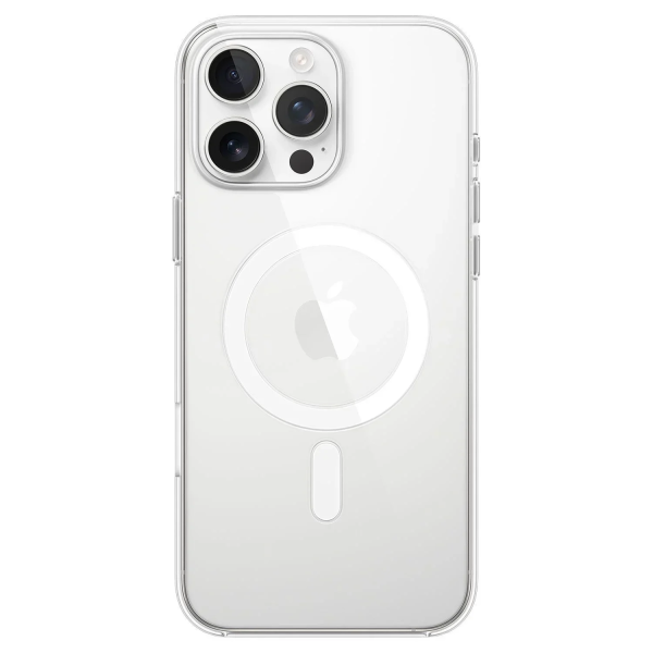 Θήκη Σιλικόνης iPhone 16 Pro Max MagSafe Με Πλαίσιο και Γυαλί Προστασίας Κάμερας IP16- Λευκό