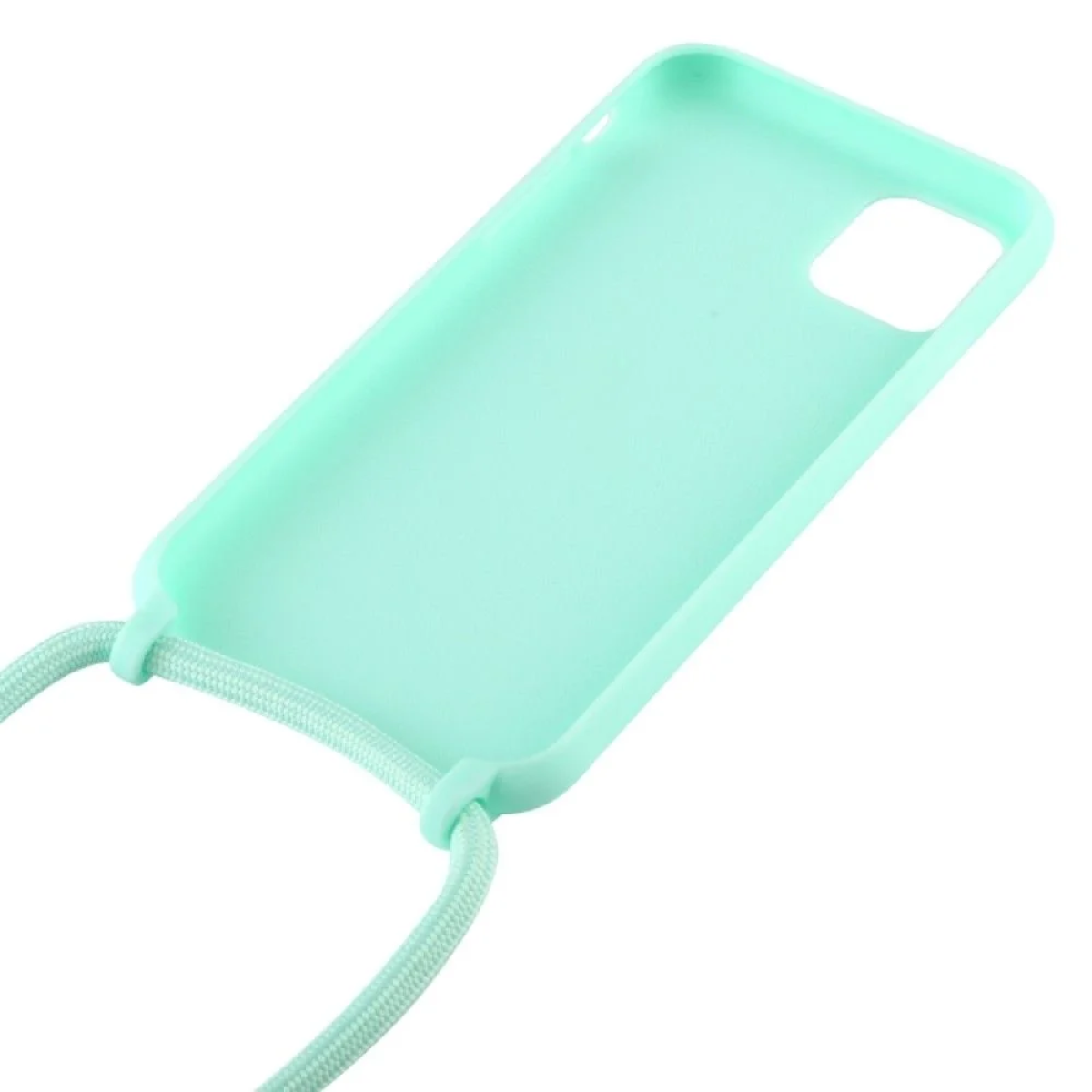Θήκη Σιλικόνης LANYARD με Κορδόνι για iPhone 16 Plus Τιρκουάζ