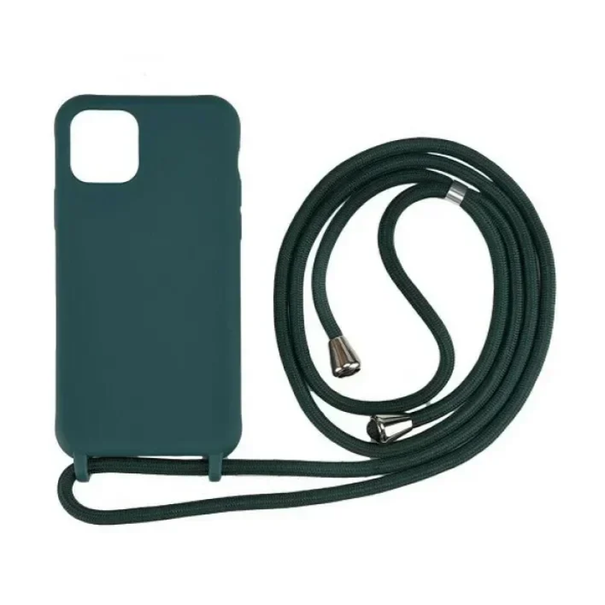 Θήκη Σιλικόνης LANYARD με Κορδόνι για iPhone 16 Pro Πράσινο