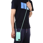 Θήκη Σιλικόνης LANYARD με Κορδόνι για iPhone 16 Ροζ