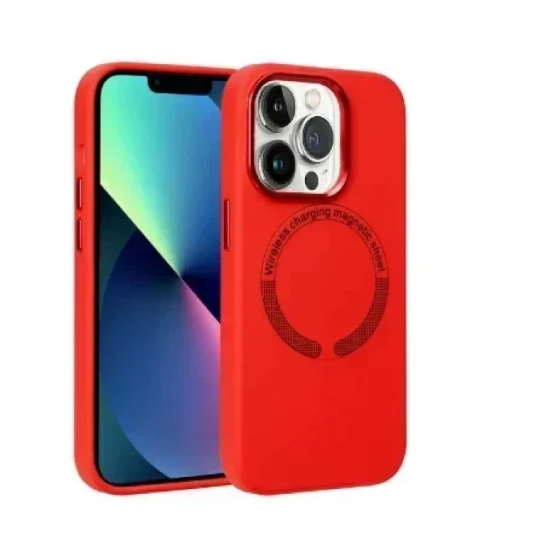Θήκη TPU iPhone 16 Plus MagSafe Με Πλαίσιο Κάμερας IP16- Κόκκινο