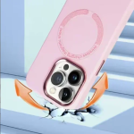 Θήκη TPU iPhone 16 Pro Max MagSafe Με Πλαίσιο Κάμερας IP16- Ανοιχτό Ροζ