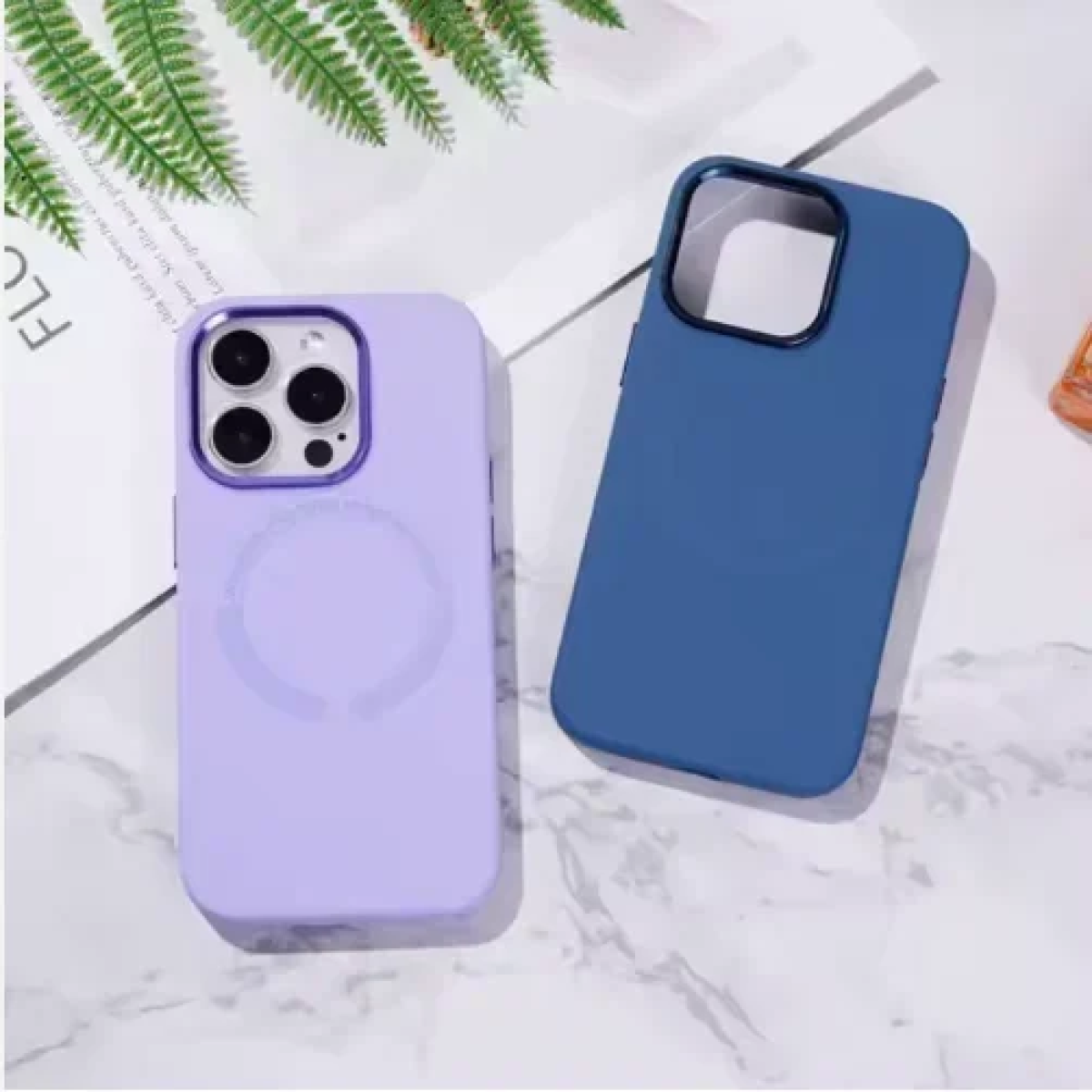 Θήκη TPU iPhone 16 Pro Max MagSafe Με Πλαίσιο Κάμερας IP16- Ανοιχτό Μωβ