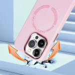 Θήκη TPU iPhone 16 Pro Max MagSafe Με Πλαίσιο Κάμερας IP16- Ανοιχτό Μωβ